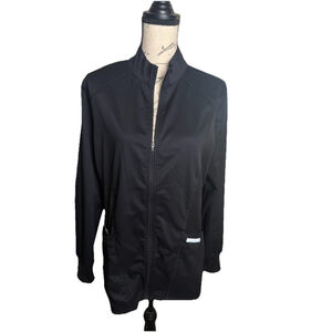 Cherokee Authentic Workwear Revolution Zipper Top Size Large Long Sleeves